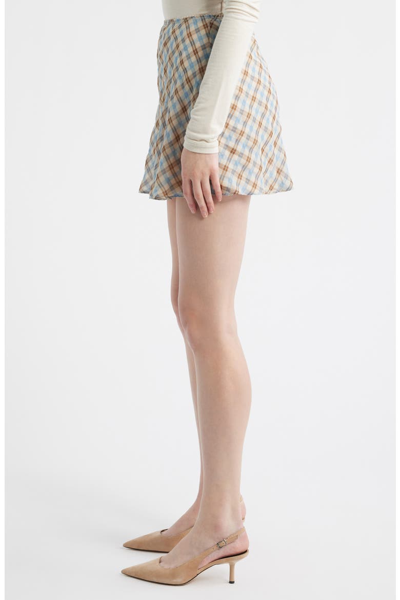 Brandy Plaid Skirt, Alternate, color, BROWN BLUE CHECK