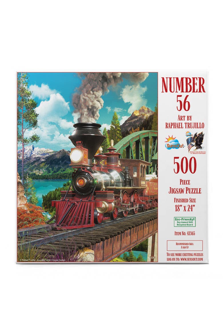 Number 56 500 piece Jigsaw Puzzle for Adults, Alternate, color, Multicolor