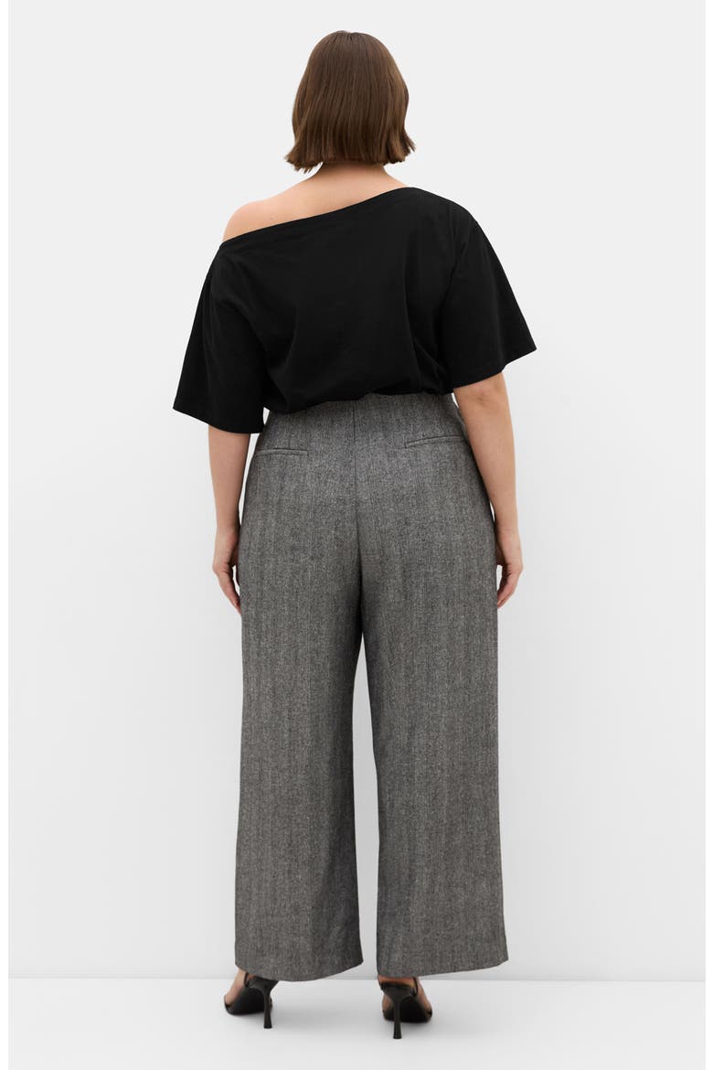 Kings Road Wide Leg Pants, Alternate, color, HERRINGBONE
