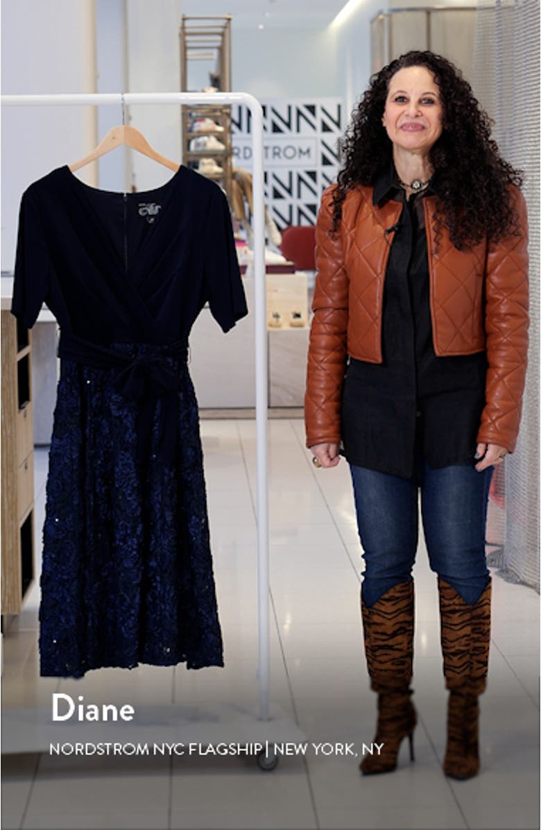 Embellished Surplice Cocktail Dress, sales video thumbnail