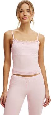 COTTON ON BODY Women's Dreamy Soft Lace Overlay Cami