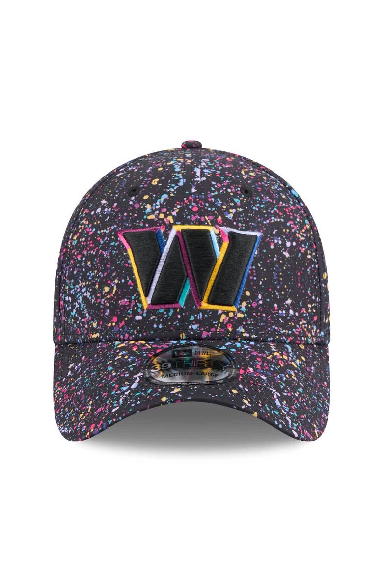 New Era Men's New Era  Black Washington Commanders 2025 NFL Crucial Catch 39THIRTY Flex Hat, Alternate, color, Black