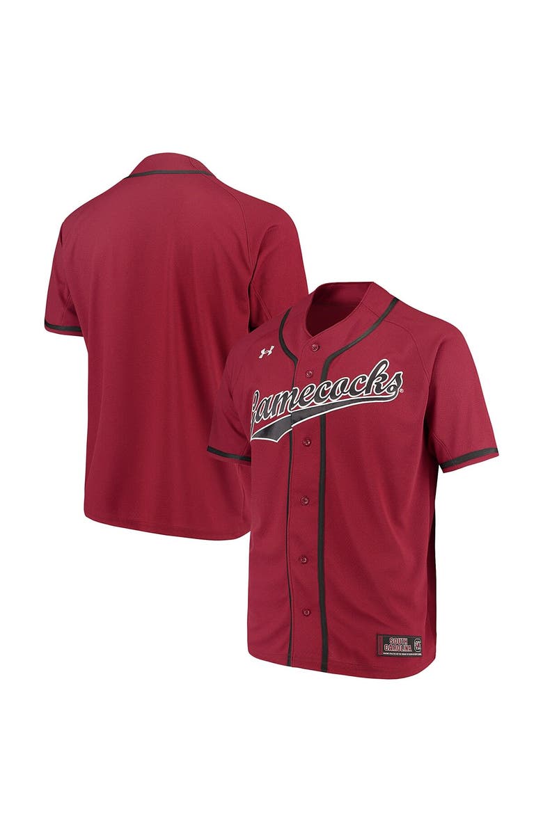 Under Armour Men's Under Armour Garnet South Carolina Gamecocks Performance Replica Baseball Jersey, Main, color, Garnet