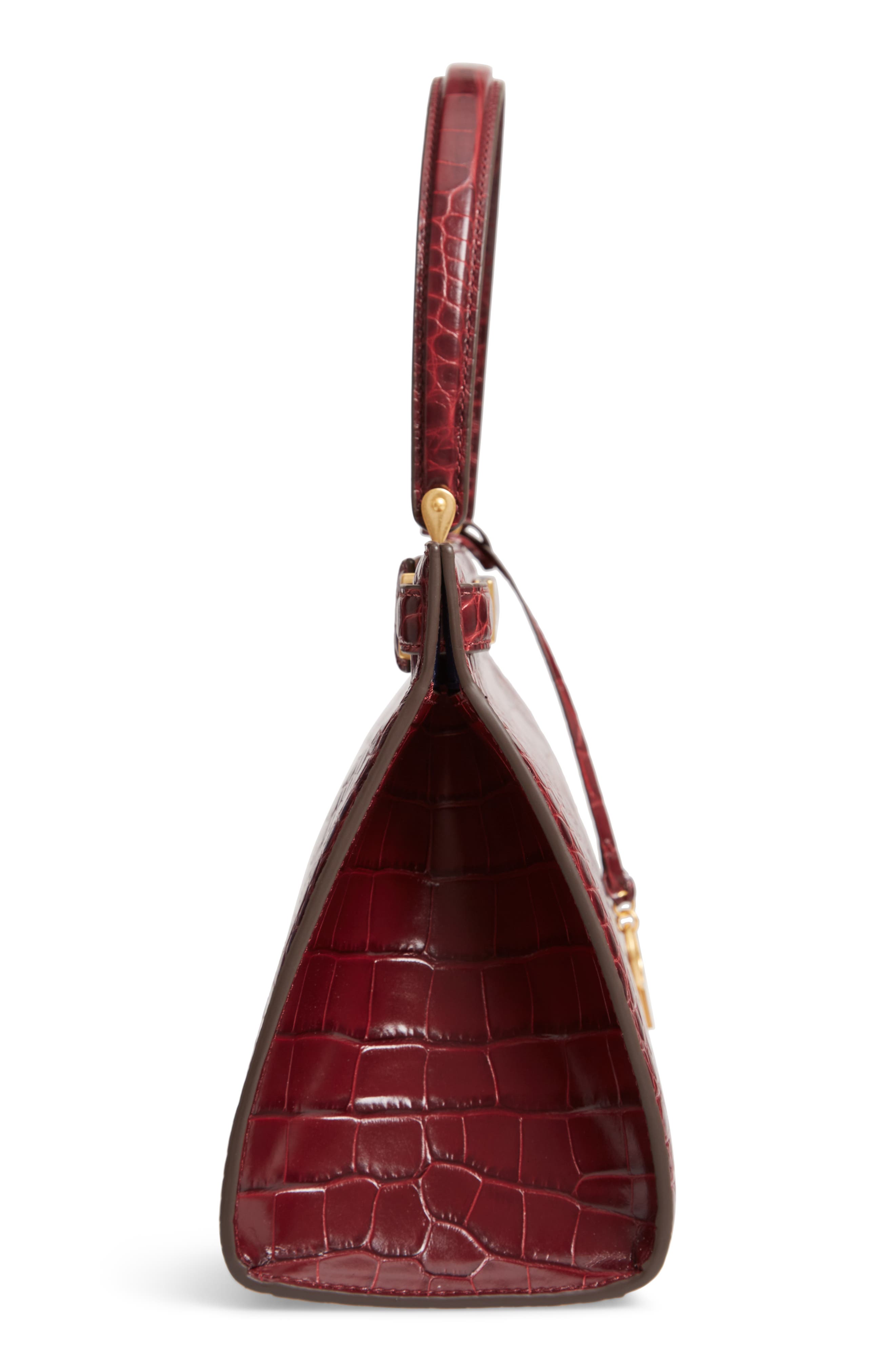 Tory Burch Lee Radziwill Leather Satchel, Alternate, color, 