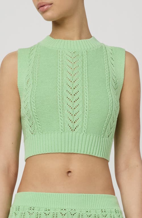 Florence By Mills Pointelle Knit Crop Tank