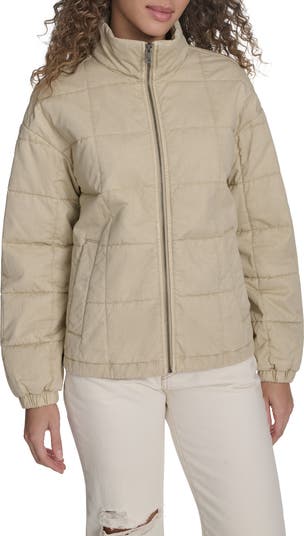 Pre Quilted Cotton Fabric Levi's Trendy Women's Onion Quilted