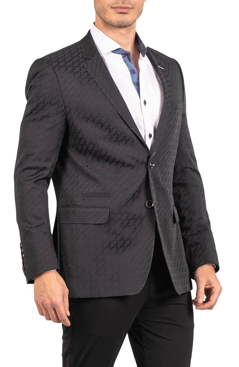 Maceoo Socrate Evo Resistance18 Jacquard Blazer, Alternate, color, Blue