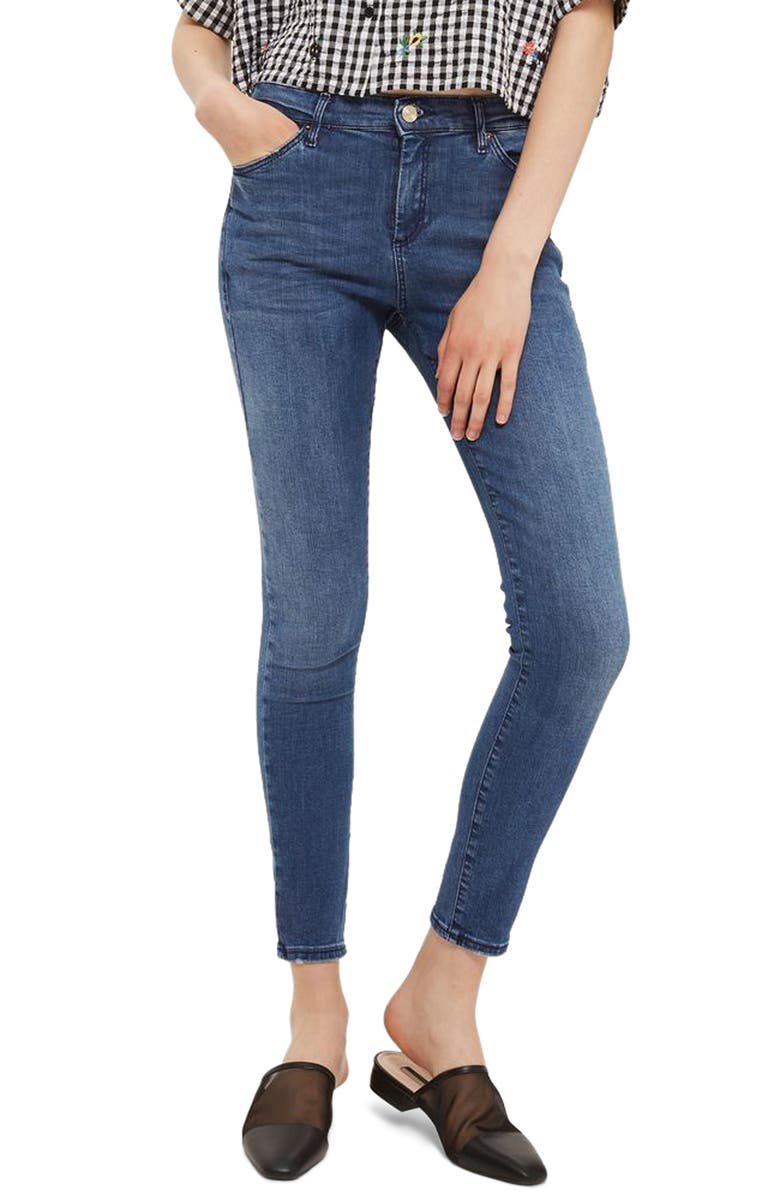Topshop Sidney Skinny Ankle Jeans, Main, color,