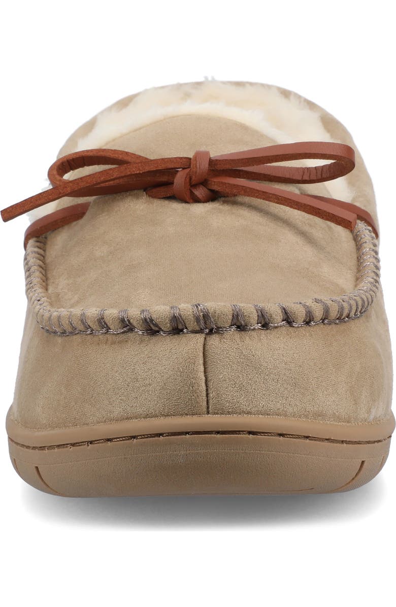 VANCE CO Hayden Faux Fur Lined Slipper, Alternate, color, Sand