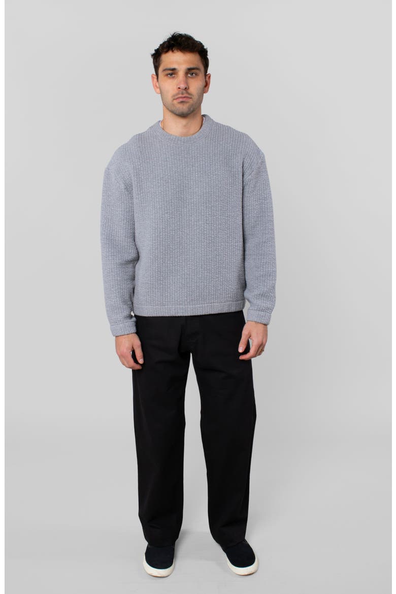 Cozy Quilt Crewneck, Alternate, color, Heathered Grey