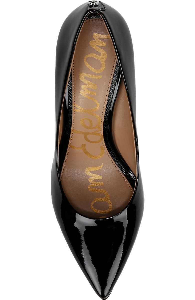 Sam Edelman Hazel Pointed Toe Pump, Alternate, color, Black Shiny Patent