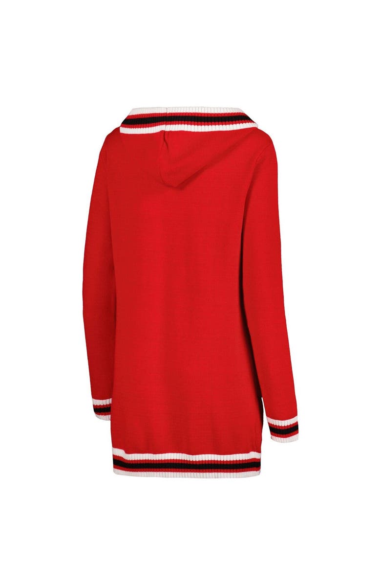 GAMEDAY COUTURE Women's Gameday Couture Scarlet Ohio State Buckeyes One More Round Tri-Blend Striped Cardigan Sweater, Alternate, color, 