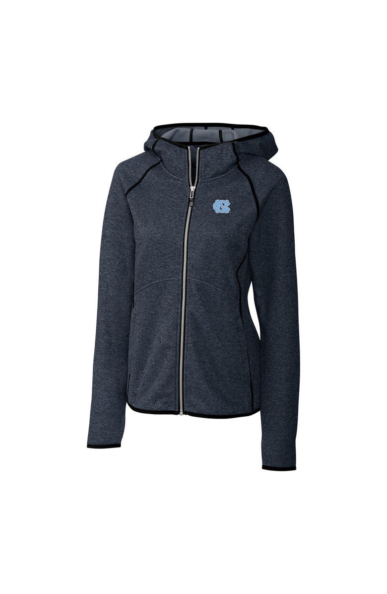 Cutter & Buck Women's Cutter & Buck Navy North Carolina Tar Heels Mainsail Hooded Full-Zip Jacket, Main, color, Navy