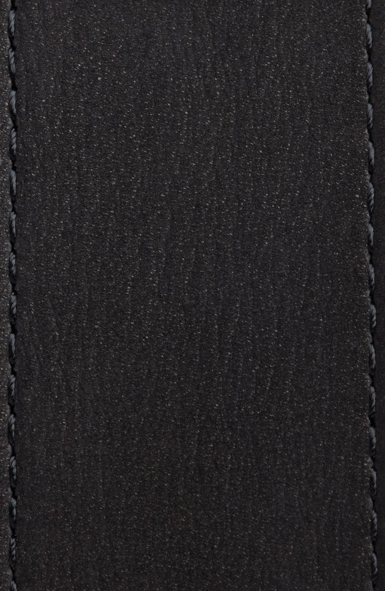 Nordstrom Richard Nubuck Leather Belt, Alternate, color, Black