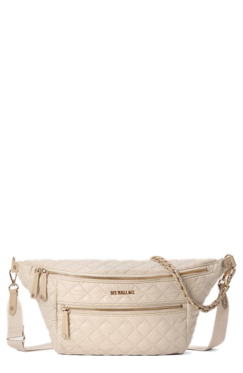 Crosby Quilted Nylon Convertible Sling Bag