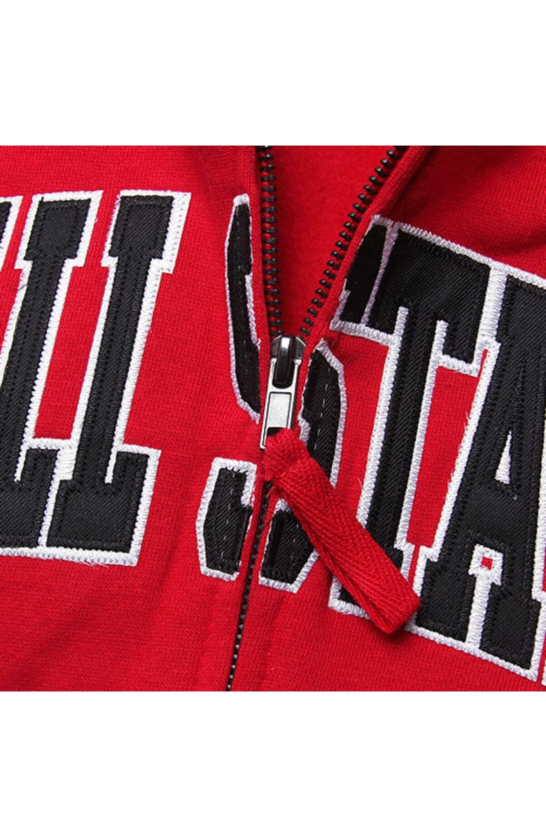 COLOSSEUM Women's Stadium Athletic Cardinal Ball State Cardinals Arched Name Full-Zip Hoodie, Alternate, color, Cardinal