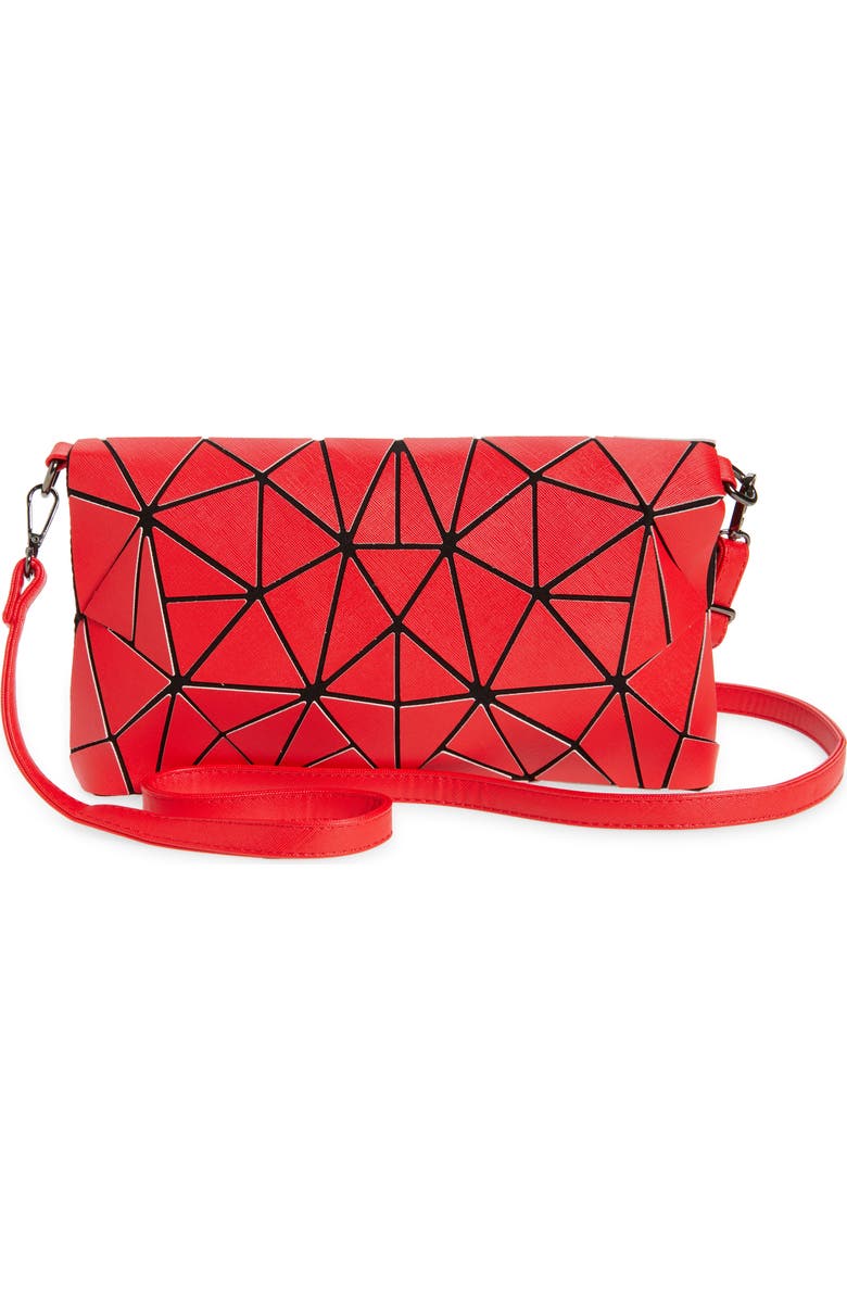 PATRIZIA LUCA Foldover Convertible Tote Bag, Alternate, color, Matte Red