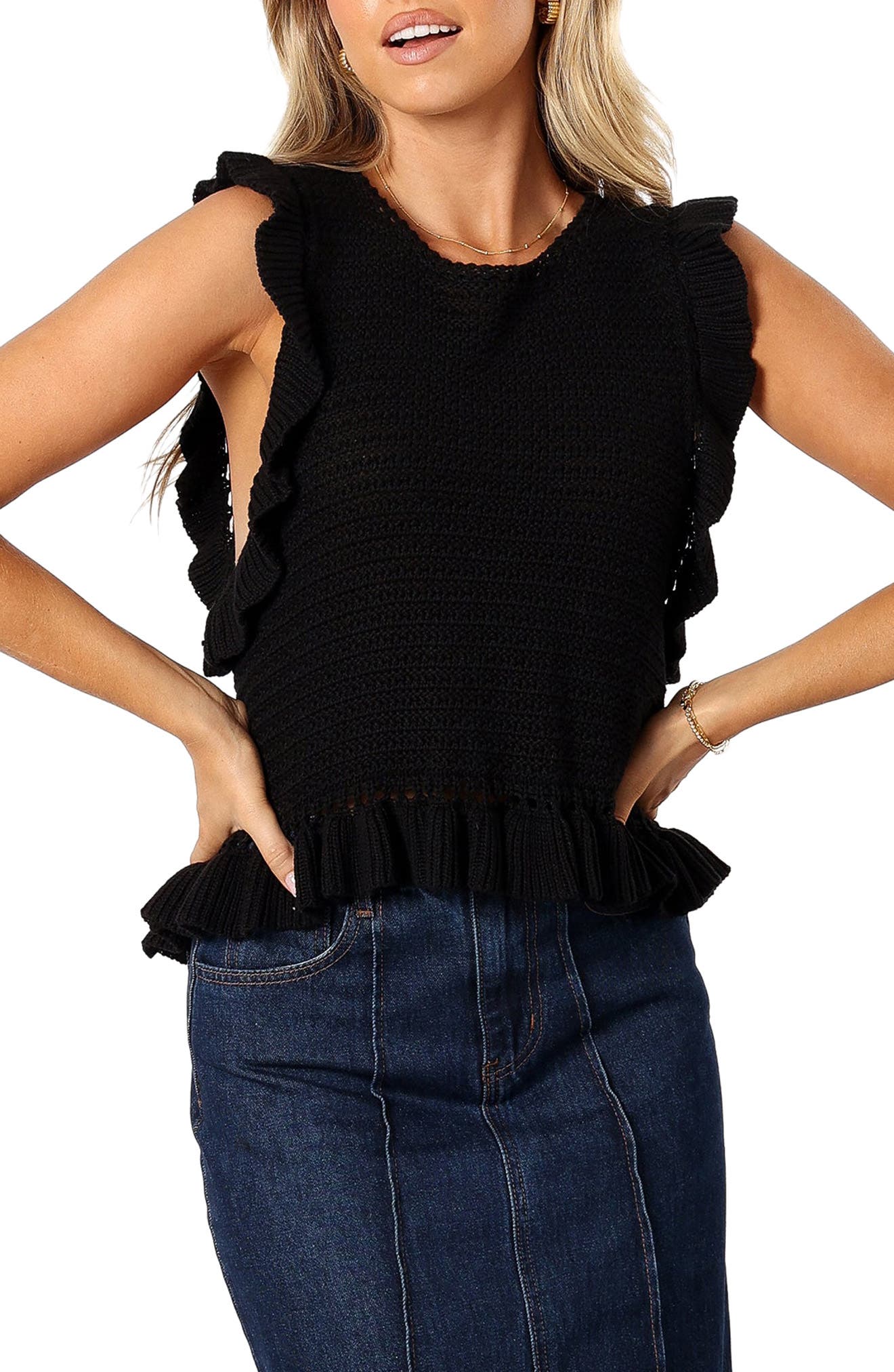 Katia Frill Sleeveless Sweater