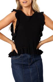 Petal & Pup Katia Frill Sleeveless Sweater