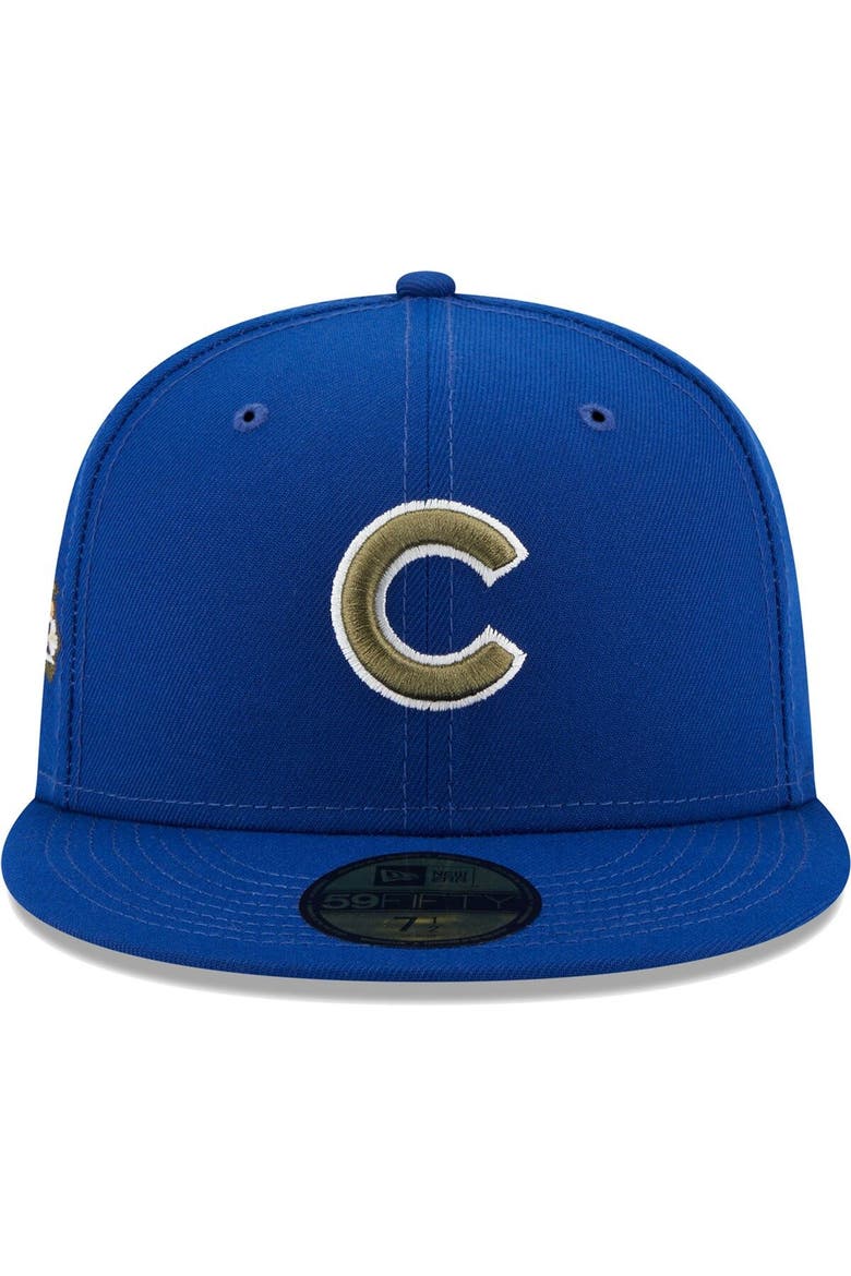 Men's New Era Royal Chicago Cubs 100th Anniversary Spring Training Botanical 59FIFTY Fitted Hat, Alternate, color, Royal