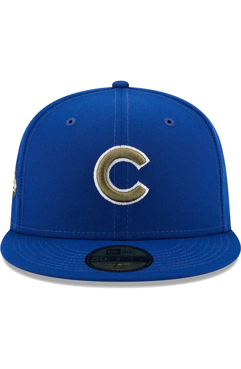 New Era Men's New Era Royal Chicago Cubs 100th Anniversary Spring Training Botanical 59FIFTY Fitted Hat, Alternate, color, Royal