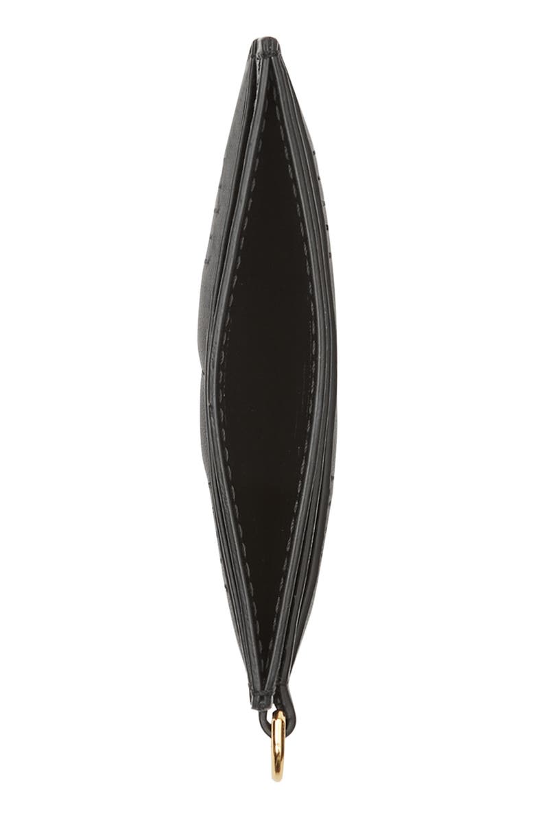 Burberry Monogram Motif Quilted Lambskin Card Case, Alternate, color,