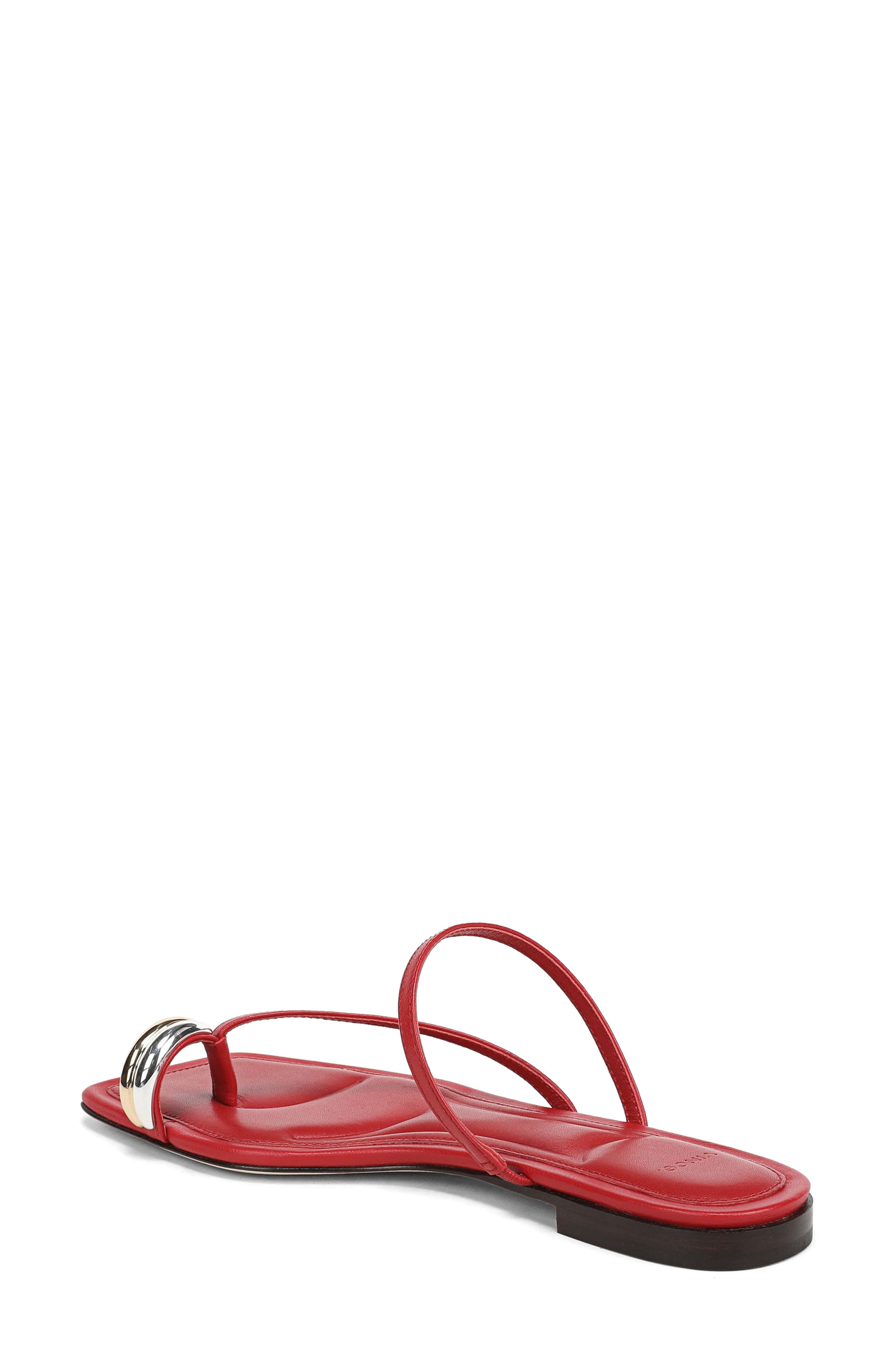 Polli Toe Loop Sandal, Alternate, color, CRIMSON
