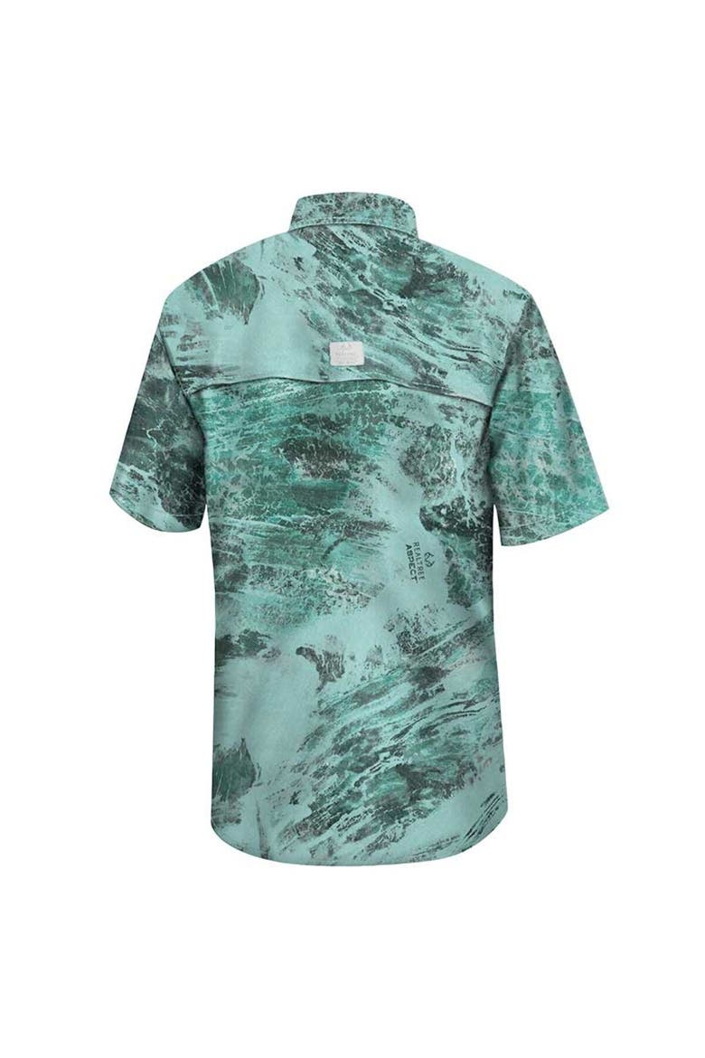 Men's Colosseum  Green Colorado State Rams Realtree Aspect Charter Full-Button Fishing Shirt, Alternate, color, Green