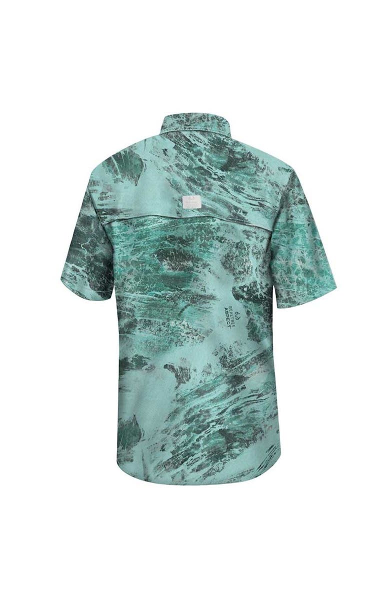 COLOSSEUM Men
s Colosseum Green Colorado State Rams Realtree Aspect Charter Full-Button Fishing Shirt, Alternate, color, Green