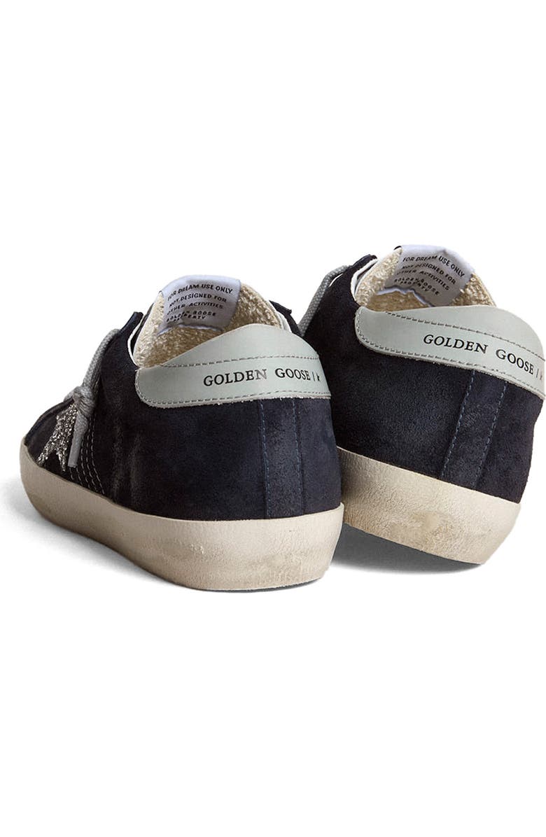 Golden Goose Super-Star Low Top Sneaker, Alternate, color, Navy Blue/ Silver/ Light Gray