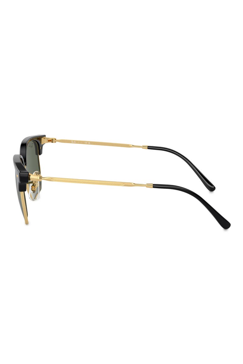 Kids' New Clubmaster Junior 47mm Irregular Sunglasses, Alternate, color, BLACK