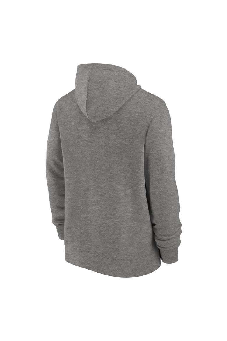 Men's Nike Heather Charcoal New York Giants Historic Lifestyle Full-Zip Hoodie, Alternate, color, Heather Charcoal