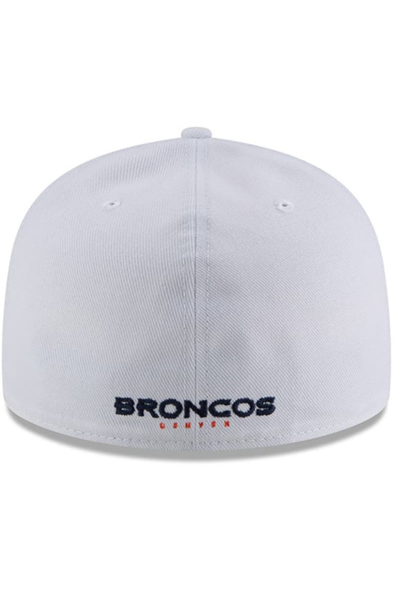 Men's New Era White Denver Broncos Omaha 59FIFTY Fitted Hat, Alternate, color, White