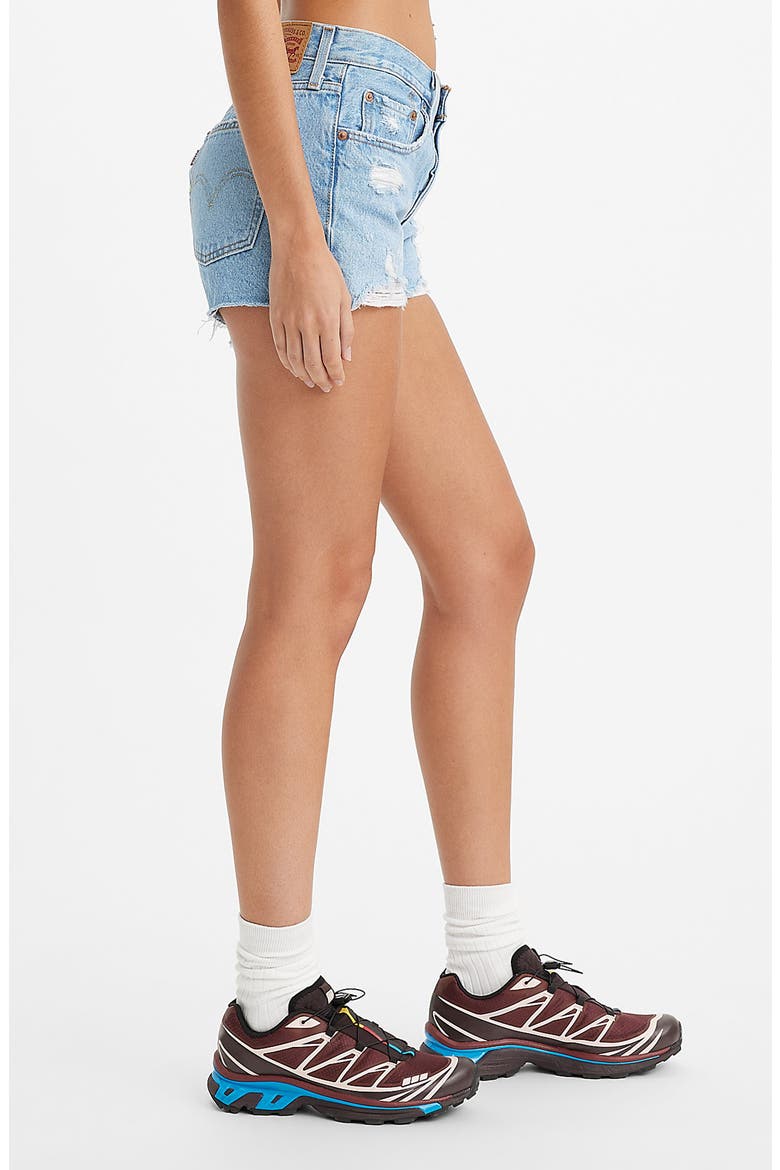 501® Original Cutoff Denim Shorts, Alternate, color, OXNARD ATHENS JUMP