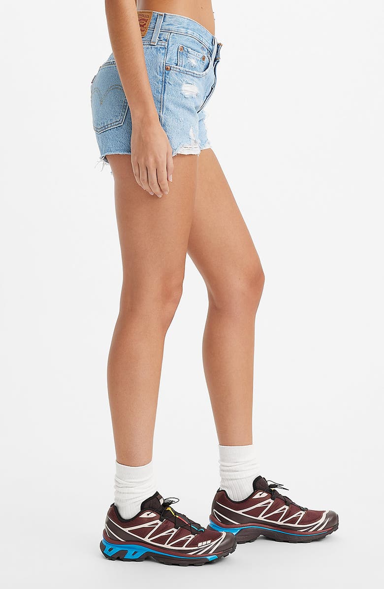 Levi's<sup>®</sup> 501<sup>®</sup> Original Cutoff Denim Shorts, Alternate, color, Oxnard Athens Jump