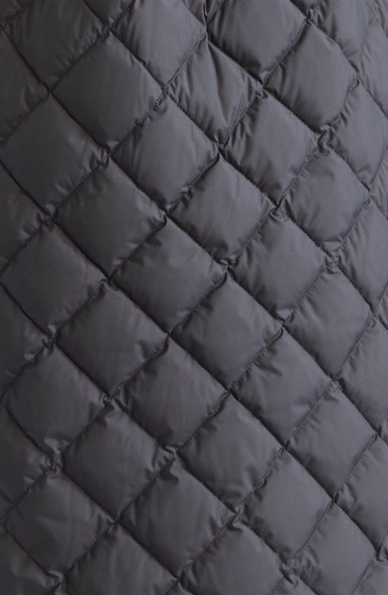 Moncler Butor Diamond Quilted Long Down Vest, Alternate, color, Black