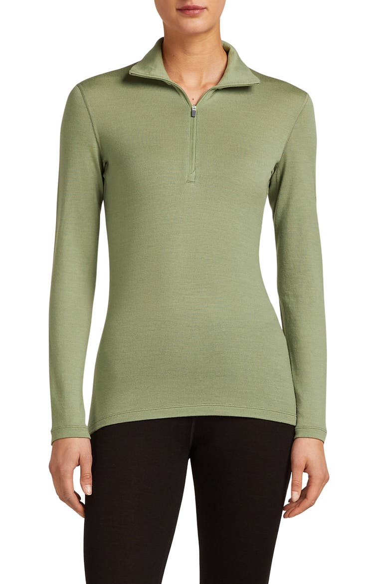 260 Tech Merino Wool Half Zip Top, Main, color, LICHEN