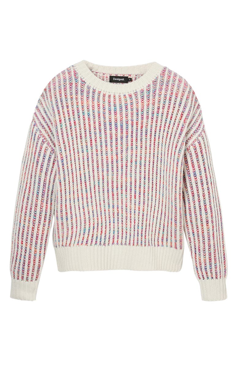 Desigual Whitehorse Marled Stripe Sweater, Alternate, color, 