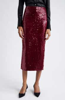 Veronica Beard Koa Sequin Midi Skirt