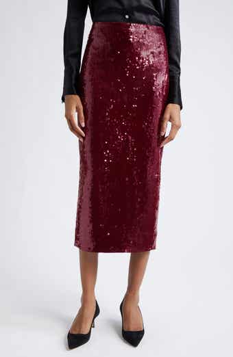 Veronica Beard Koa Sequin Midi Skirt