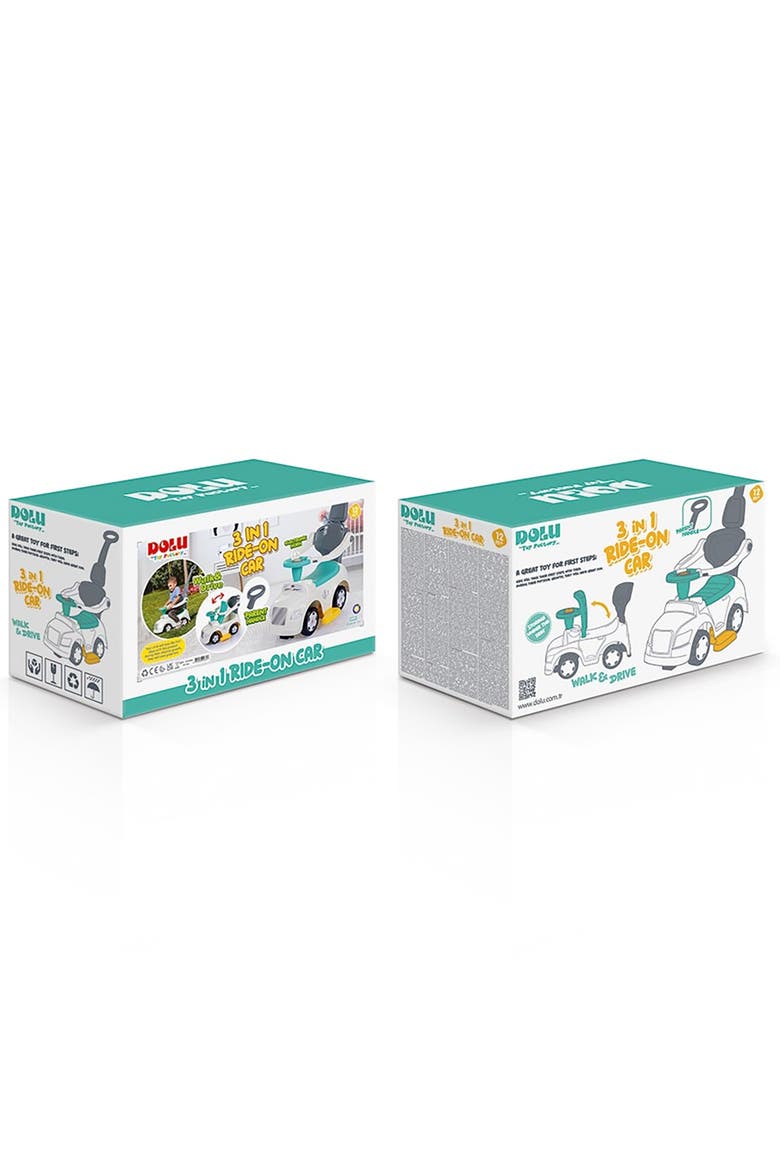 Rideon Car 3In1 Walk & Drive, Alternate, color, Multicolored