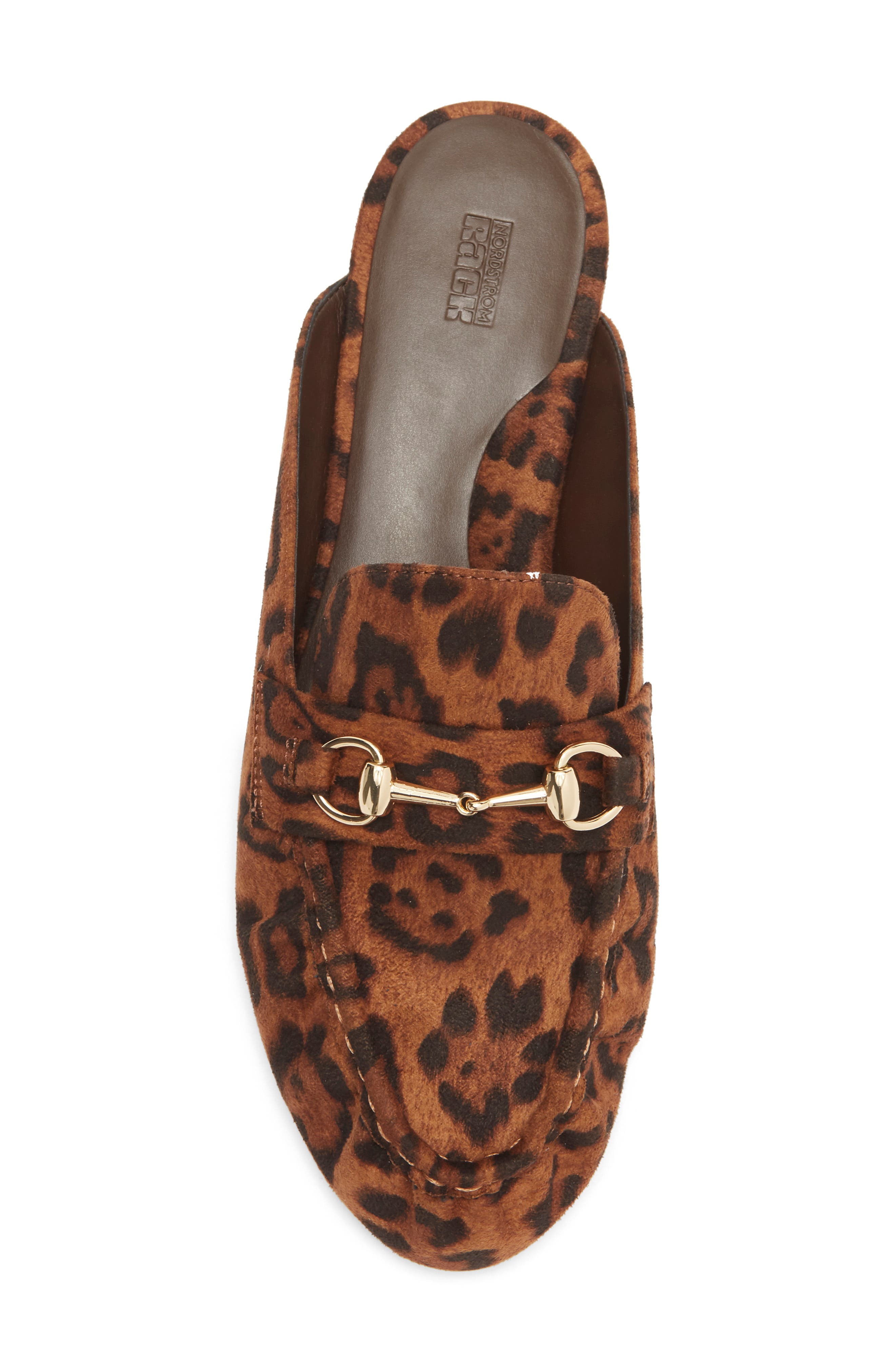 Meena Flat Mule, Alternate, color, BROWN LEOPARD