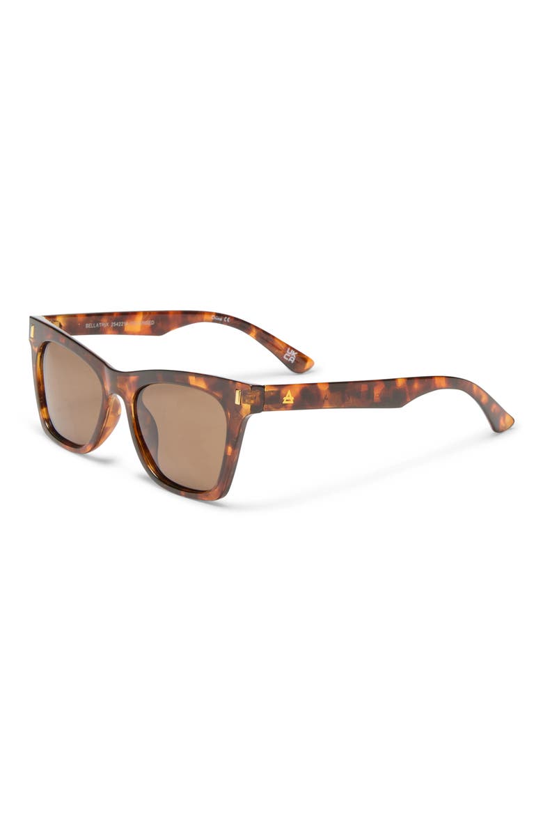 Bellatrix 48mm Gradient Small Cat Eye Sunglasses, Alternate, color, DARK TORT/BROWN MONO POL
