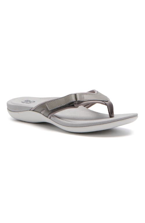 Abeo Oasis Sport Flip Flop In Nickel - Regular