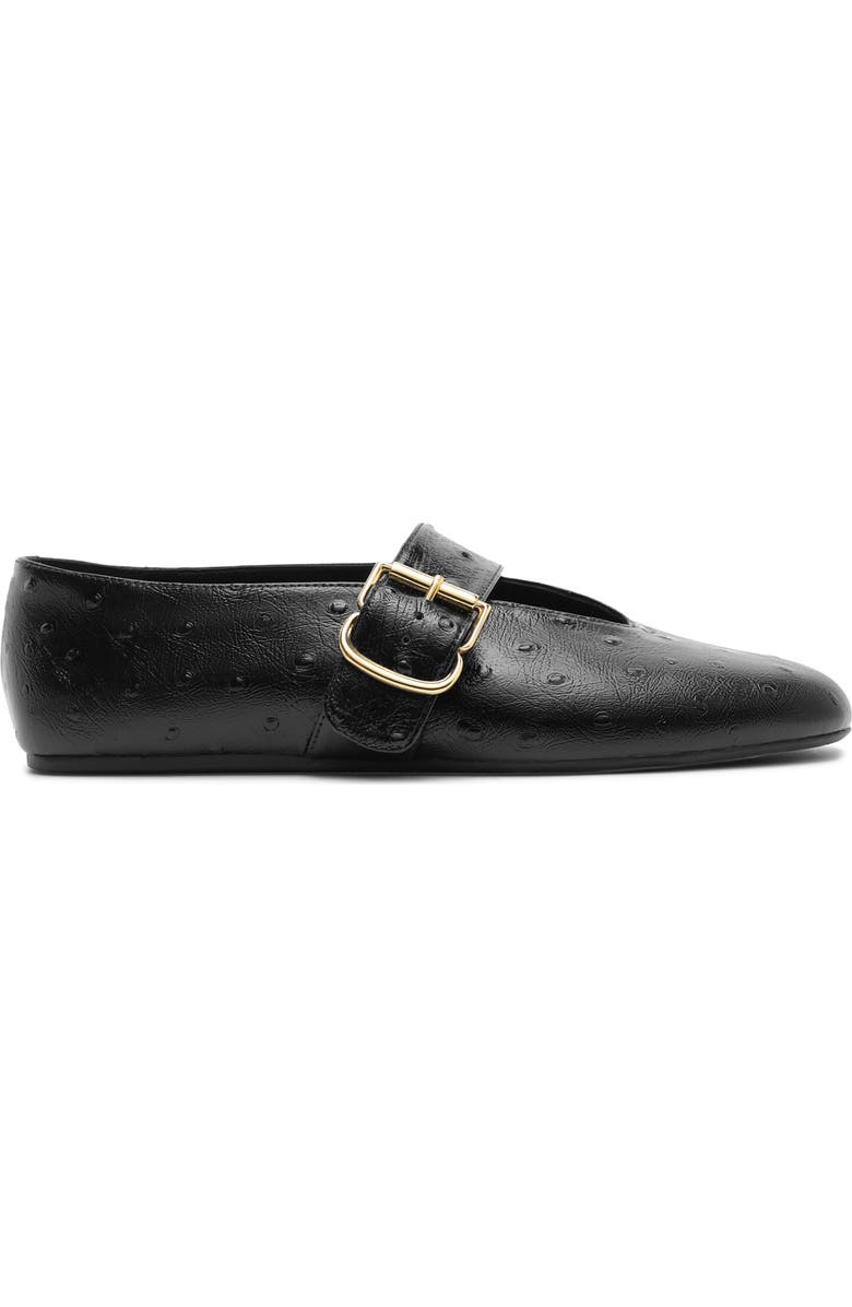 Arezzo Adeline Mary Jane Flat, Alternate, color, Black