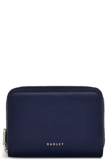 Radley Bow Street Small Zip Leather Wallet In Purple