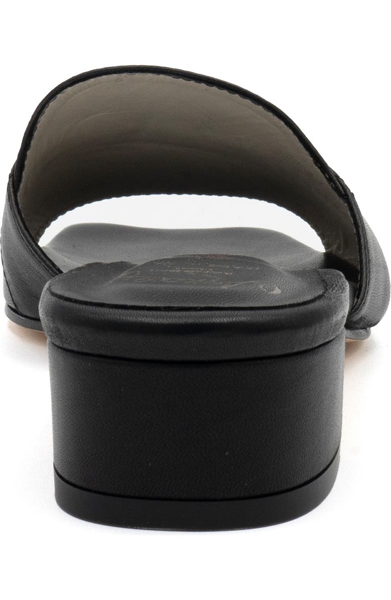 Amalfi by Rangoni Bussola Slide Sandal, Alternate, color, Black Parmasoft - Gold Met