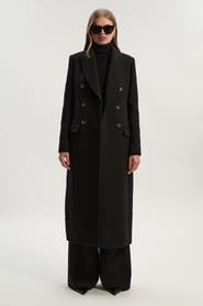 Karen Millen Double Breasted Tailored Midi Coat