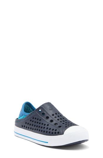 Skechers Kids' Guzman Step Slip-on Sneaker In Navy/blue