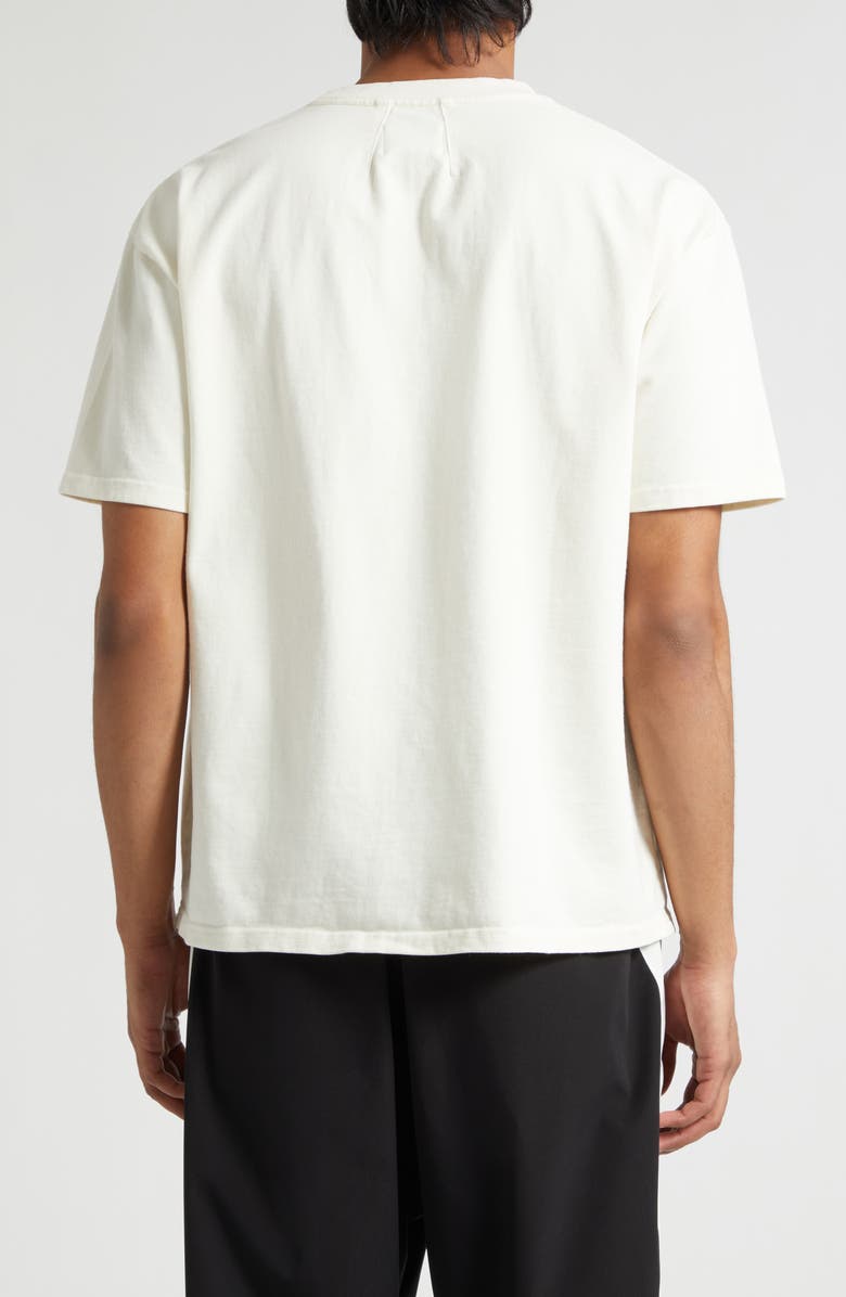 Rhude Collegiate Falcons Graphic T-Shirt, Alternate, color, Vintage White/ Black/ Green